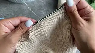 My struggle with the row and the surprise from the yarn, how to knit smoothly