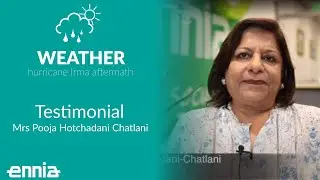 She talks about her experience with ENNIA in the aftermath of Irma