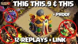 Defended 12 Hits🔥Th16 Anti Root Rider Base | Best Th16 War Base With Link 2024 | Th16 CWL Base | coc
