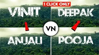 Urban Jungle Font Video Editing | Name Art Video Editing | Instagram Reels Video Editing