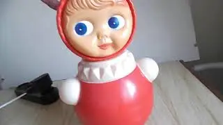 Неваляшка музыкальная средняя целлулоид СССР