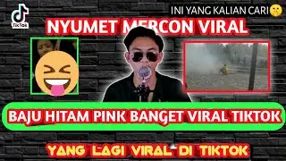 CEWEK BAJU HIT4M PINK B4NGET VIRAL TIKTOK - NYUM3T MERCON VIRAL