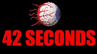 Terraria 1.4 Eye of Cthulhu Speedrun 42 SECONDS | World Record