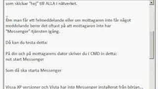 Skicka meddelanden med NET SEND i CMD