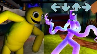 Rainbow Friends Yellow VS RAINBOW | Friday Night Funkin Mod Roblox