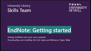 Getting started with EndNote X9