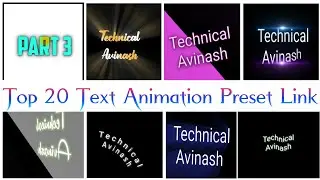 Top 20 Text Preset Alight motion | Top 20 Text Animation Preset Link 2021 | Alight Motion Preset
