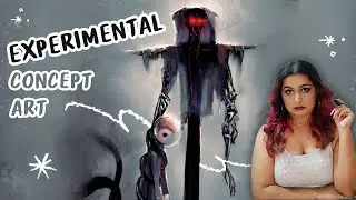 Experimenting With Dark, Horror CONCEPT ART - Shape Language, Silhouettes, Storytelling In Art