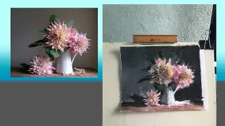 Flores en acrílicos