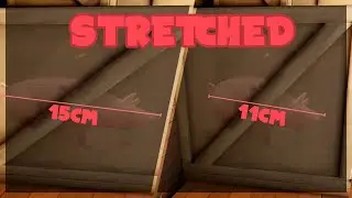 (valorant) 4:3 stretched vs black bars [measured in cm]