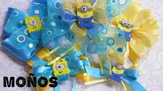 Moños para niña inspirados en los minion