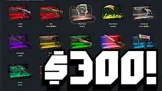OPENCSGO INSANE $300 CASE OPENING! | MY FIRST KNIFE!