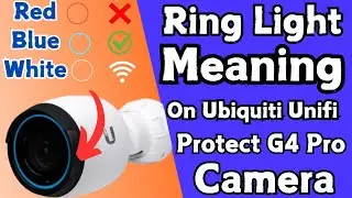 Indicator Ring light status and its meaning on Ubiquiti Unifi Protect G4 Pro Security Camera |