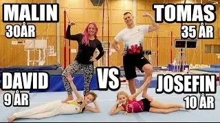 Gymnastik Challenge 9åring vs 10åring *Del 2