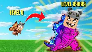 Heronpuppy Tries to Become the Strongest Kaiju Monster! - Roblox