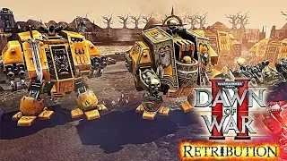DoW2 - Retribution | Dreadnoughts destroy Chaos Army | Astartes Mod v3.3