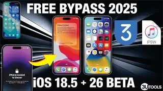 iPhone iCloud Bypass FREE iOS 18.5 & iOS 26 Beta | 3uTools Lock Remove Guide 2025