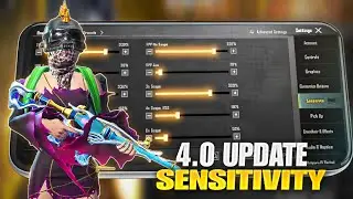 New Update 4.0⚡Best Sensitivity Code + Control Settings Pubg Mobile/Bgmi Sensitivity 2025