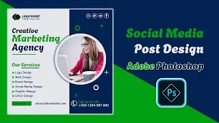 Digital Marketing Agency Social Media Post and Square Design | Photoshop Tutorial