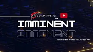 Raptoreum & CryptoSmith LIVE Stream Titled - IMMINENT - 18/August/2024