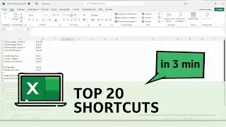 Top 20 Excel Shortcuts