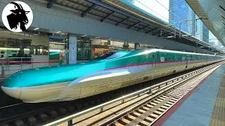 A futuristic design of bullet train featuring a long metallic nose🚄 |Tokyo-Sendai