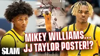 Mikey Williams throws DIME to JJ Taylor for CRAZY POSTER DUNK! 😱