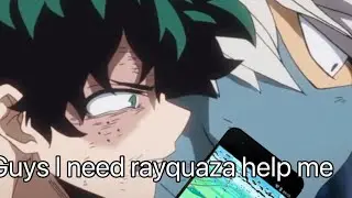 Deku wants to play Pokémon go (meme voice over)
