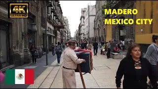 Madero, Mexico City, CDMX | Avenida Madero, Ciudad de Mexico | Walking Tour (4K)