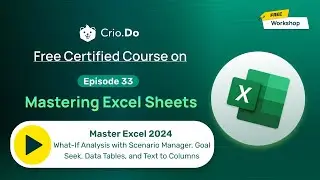 Master Excel 2024: What-If Analysis with Scenario Manager, Goal Seek, Data Tables, & Text to Columns