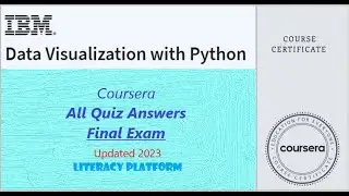 Data visualization with python 2023 updated Quiz Final Exam 