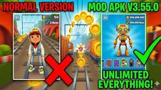 Subway Surfers MOD APK Version 3.55.0| Unlimited Coins & Keys + All Characters Unlocked 2025!