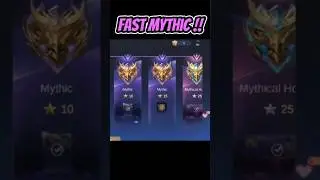 Mlbb fast mythic #mobilelegends #gaming #shorts
