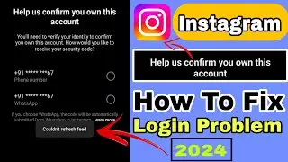 Help us Confirm You Own This Account | Instagram Login Problem 2024 | Instagram Help us own account