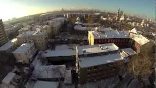 Moscow winter sunny day