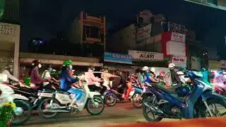 Endless Crazy Saigon Traffic