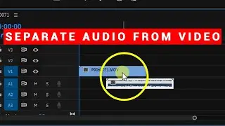 How to separate audio from video in adobe premiere pro in less than 60 seconds