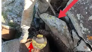 Eşkiya Hazinesi Mahsen Girişi Kapan Altında Define Bulunma Anı treasure gold