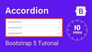 Accordion in 10 mins- Funku Coder | Bootstrap 5 tutorial for beginners