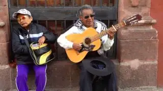 Street Guitar Player in San Miguel de Allende