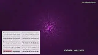 November - Max Richter (Ноты и Видеоурок для фортепиано) (piano cover)
