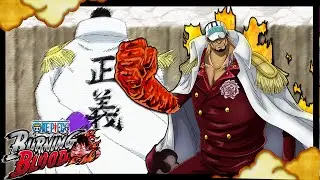 One Piece Burning Blood - Three New Admirals! Akainu, Kizaru, Fujitora Gameplay Online Ranked Match!