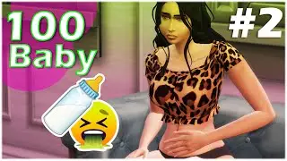 Elle vomi Dans son appart  #2 - SIMS 4 100 bébé challenge