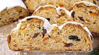 Рождественский штоллен | Stollen 🎄 Christstollen - Традиционная немецкая выпечка ⭐️ Дрезденский кекс