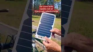 This compact solar panel can charge your phone ANYWHERE! https://tinyurl.com/usbsolarcharge