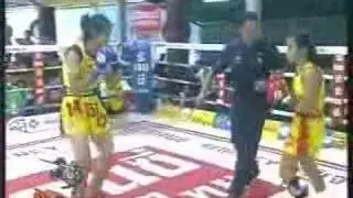 Female Muay Thai TKO at Assawindam Stadium on Feb 3, 2008