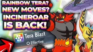 RAINBOW TERA? NEW MOVES AND INCINEROAR RETURNS! | Pokemon Scarlet and Violet DLC News