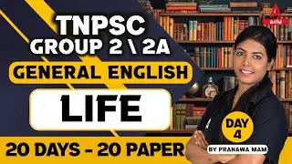 TNPSC Group 2/2A | General English | Book-back Questions | Life | By Pranawa |