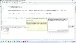 find the employee with the highest salary in Java 8 || Comparator