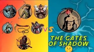 Shadow fight 2 Gates of shadows|Fight with all bosses weapon Blood Reaper 🌪️ Impossible Challenge 🥶
